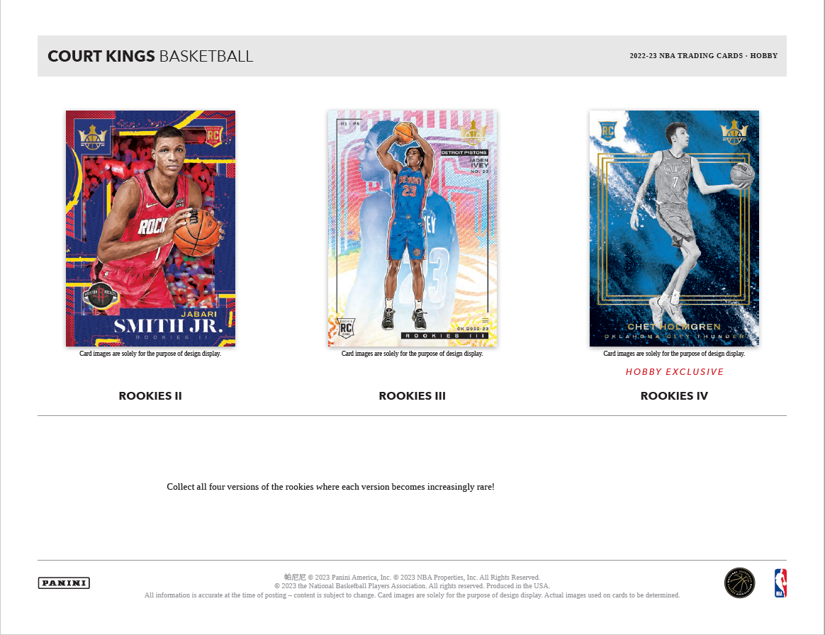 2022-23 Panini Court Kings NBA Basketball Hobby Box