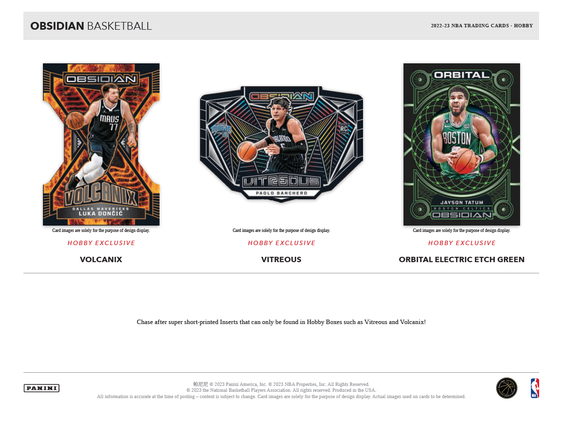 2022-23 Panini Obsidian NBA Basketball Hobby Box
