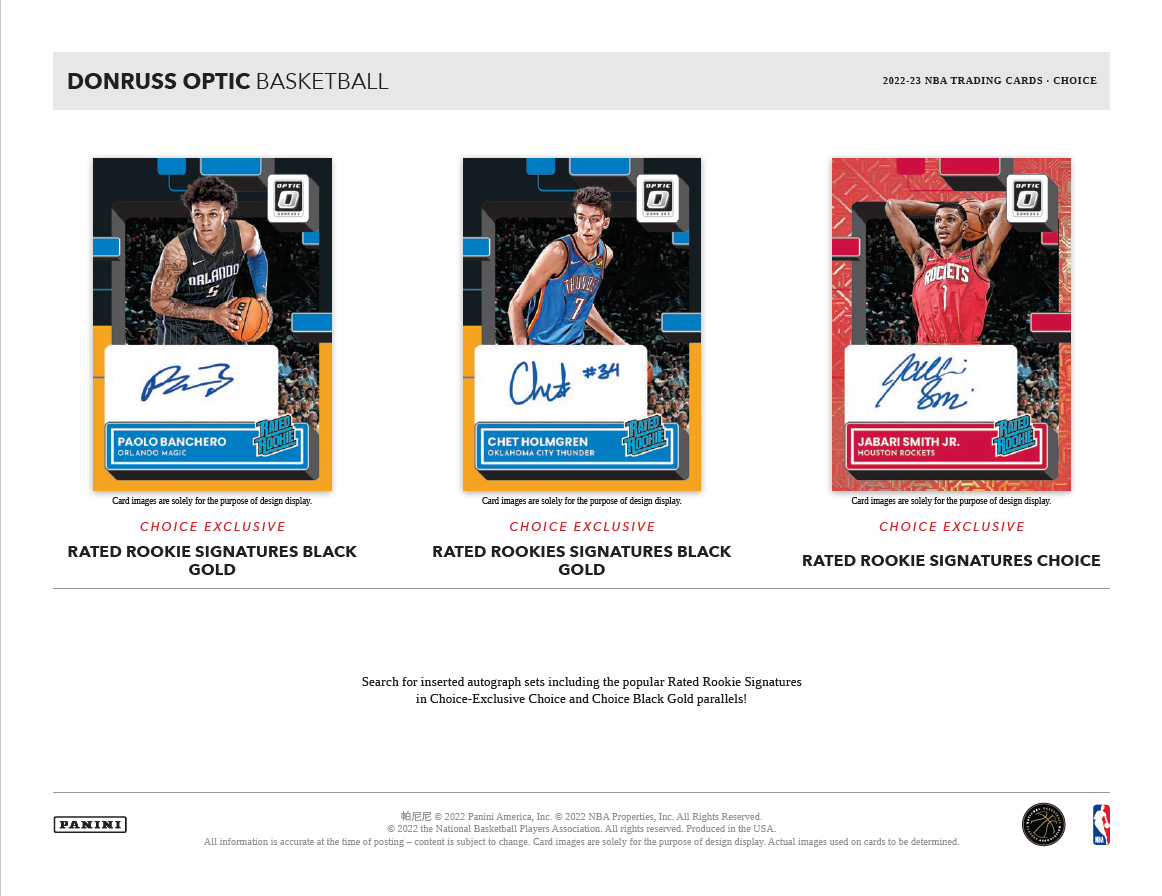 2022-23 Panini Donruss Optic Choice NBA Basketball Box