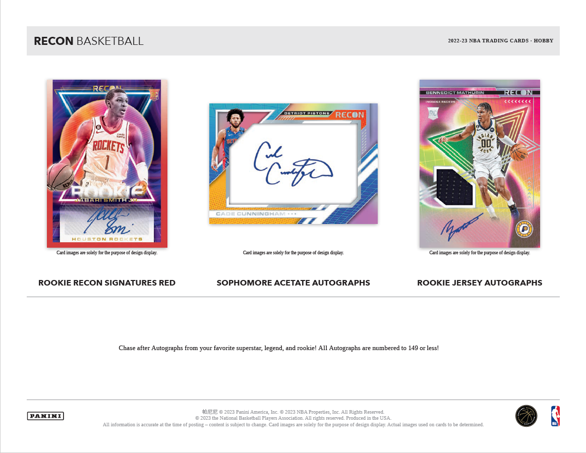 2022-23 Panini Recon NBA Basketball Hobby Pack