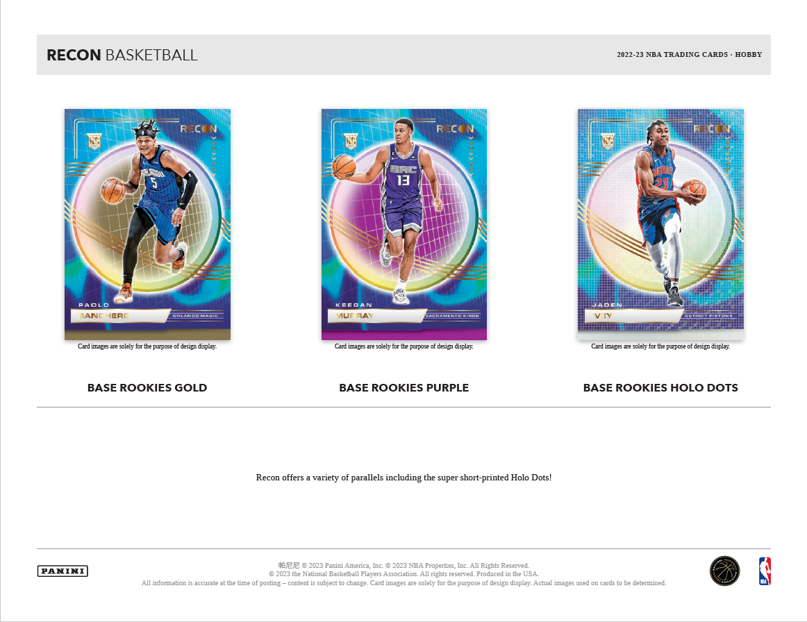 2022-23 Panini Recon NBA Basketball Hobby Pack