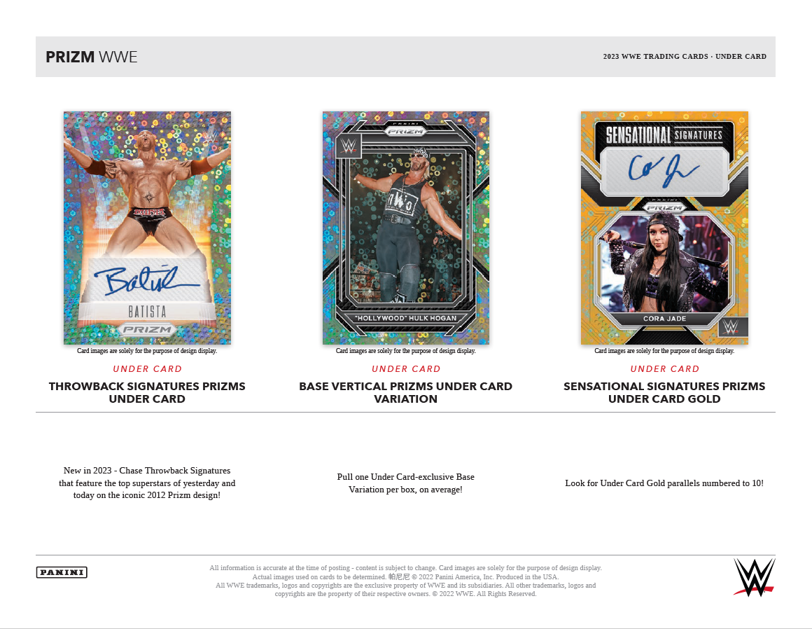 2023 Panini Prizm WWE Under Card Hobby Pack