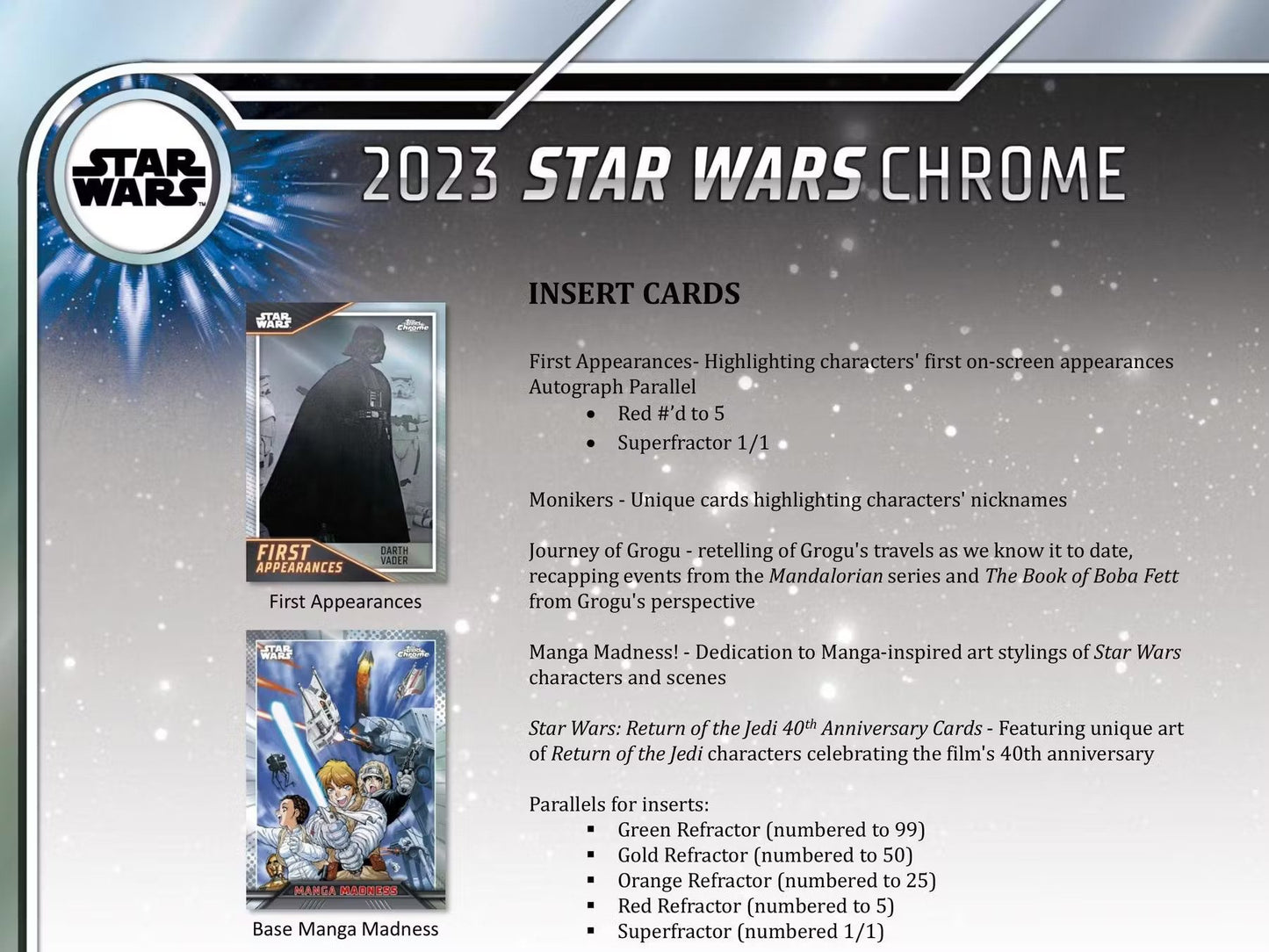 2023 Topps Star Wars Chrome Blaster Box