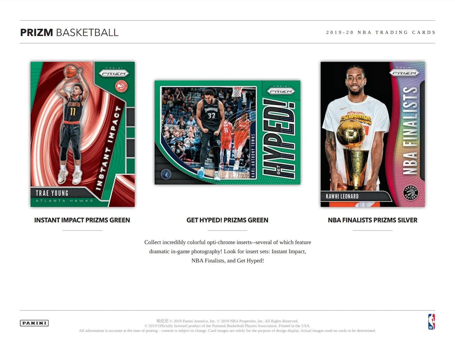 2019-20 Panini Prizm NBA Basketball Retail Box