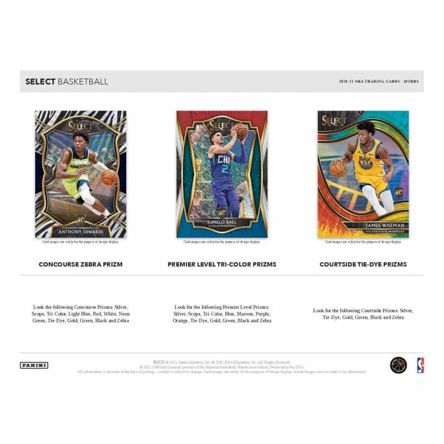 2020-21 Panini Select NBA Basketball Hobby Box