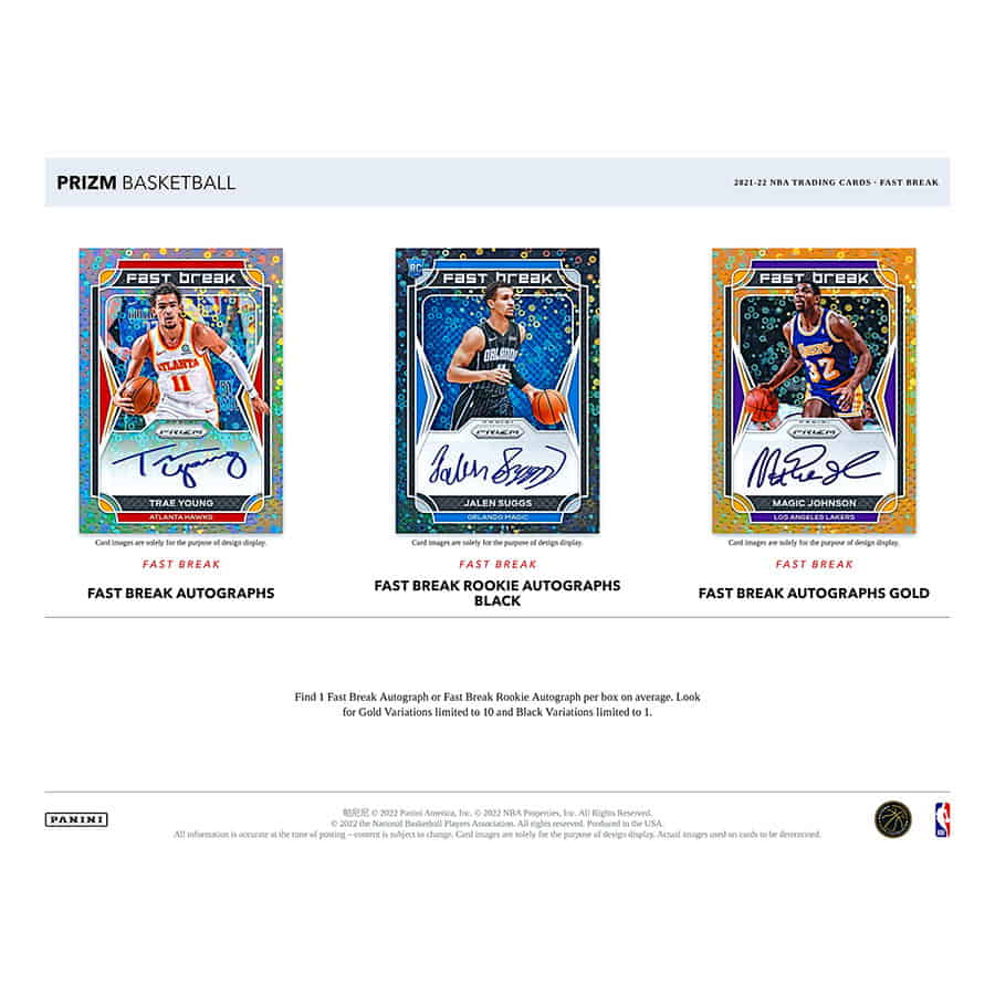 2021-22 Panini Prizm Fast Break NBA Basketball Hobby Box