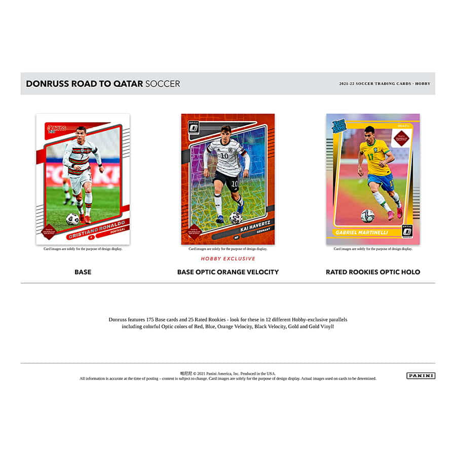 2021-22 Panini Donruss Soccer Road To Qatar World Cup Hobby Box