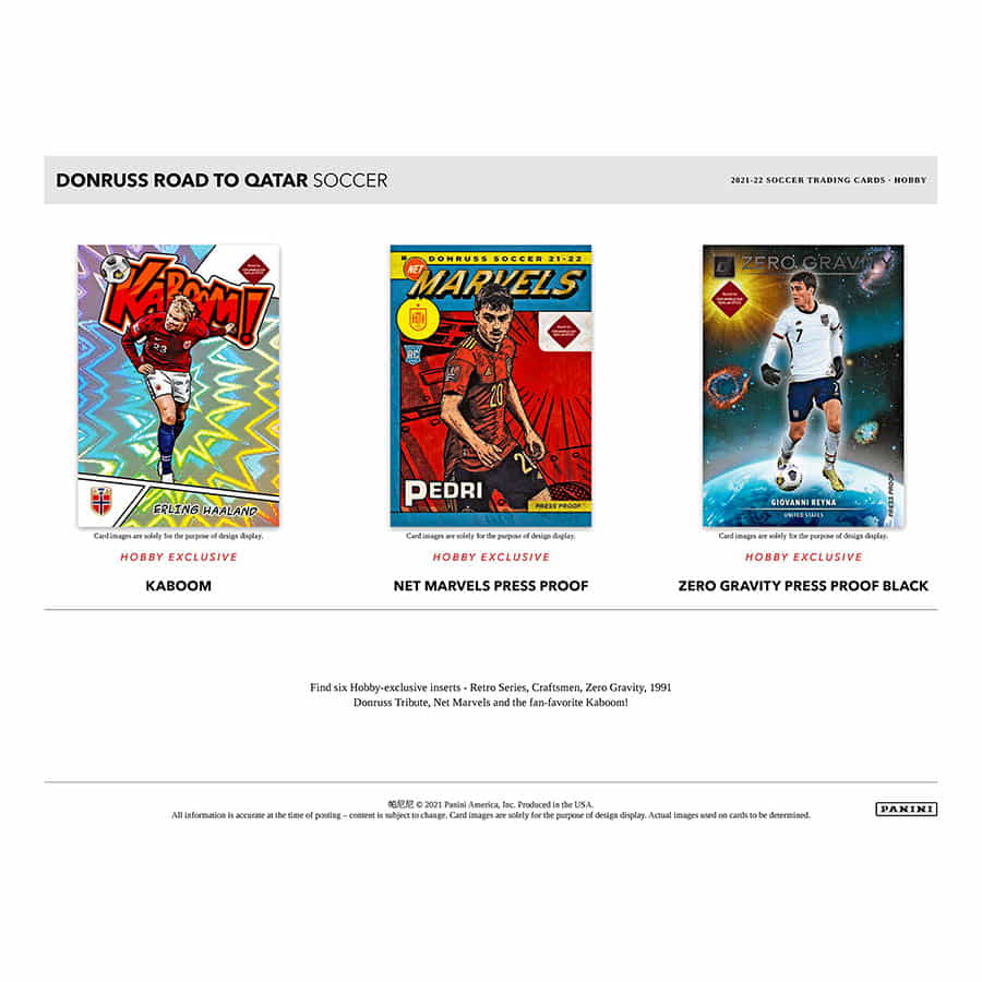 2021-22 Panini Donruss Soccer Road To Qatar World Cup Hobby Box