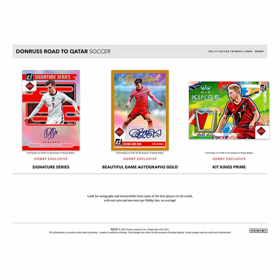 2021-22 Panini Donruss Soccer Road To Qatar World Cup Hobby Box
