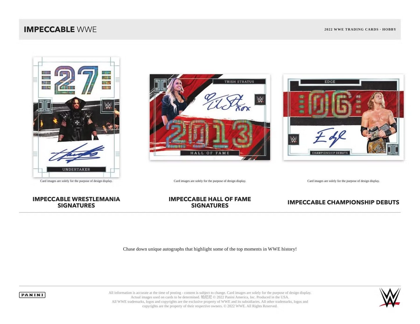 2022 Panini Impeccable WWE Hobby Box