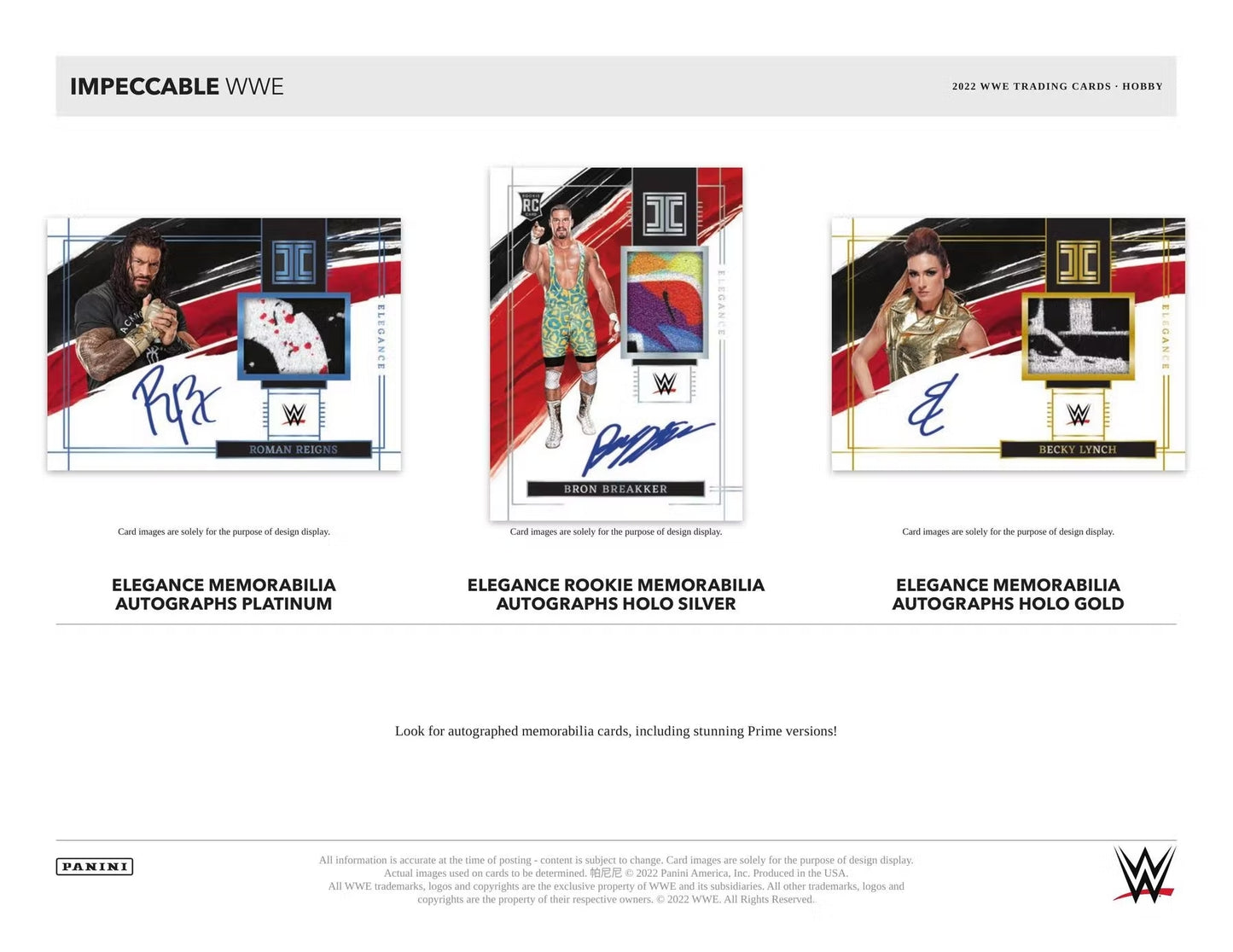 2022 Panini Impeccable WWE Hobby Box