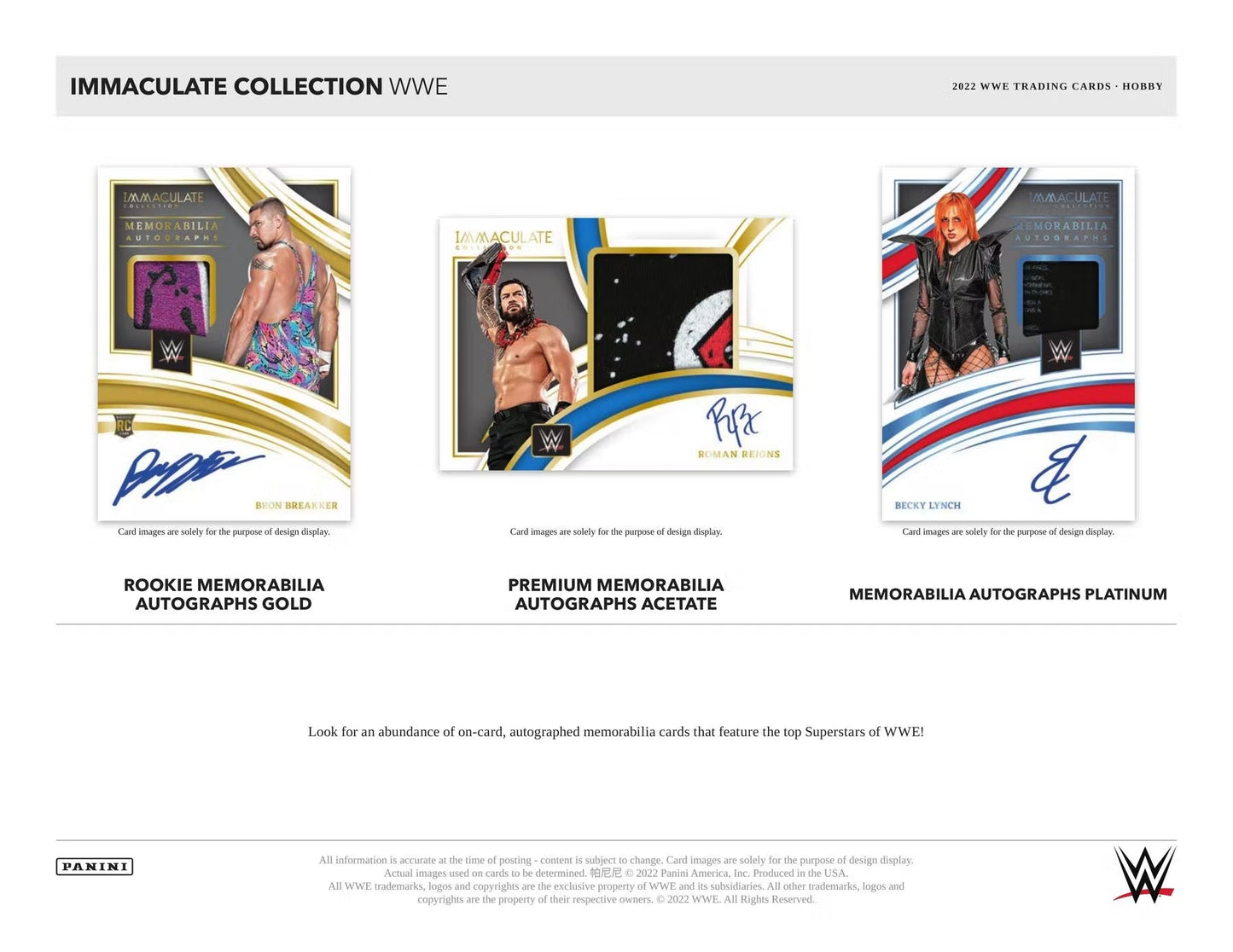 2022 Panini Immaculate WWE Hobby Box