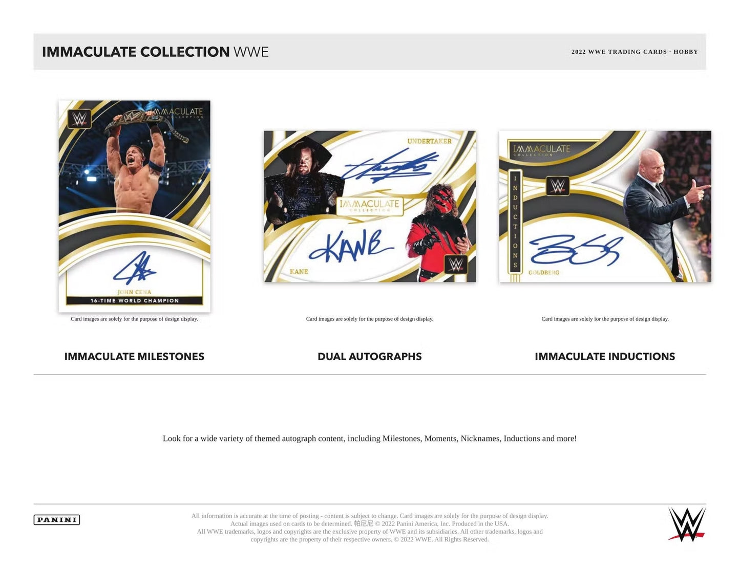 2022 Panini Immaculate WWE Hobby Box