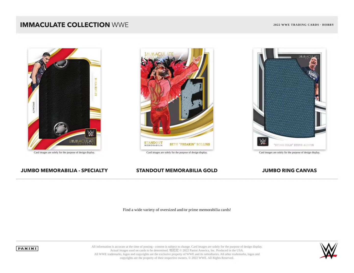 2022 Panini Immaculate WWE Hobby Box