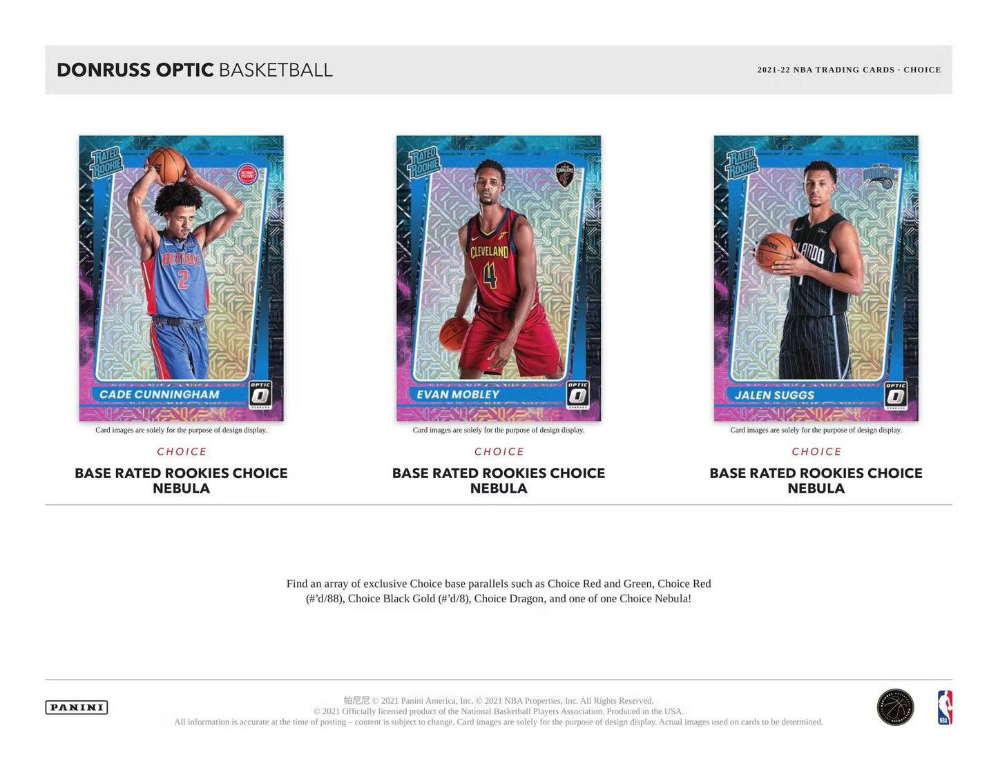 2021-22 Panini Donruss Optic Choice NBA Basketball Hobby Box