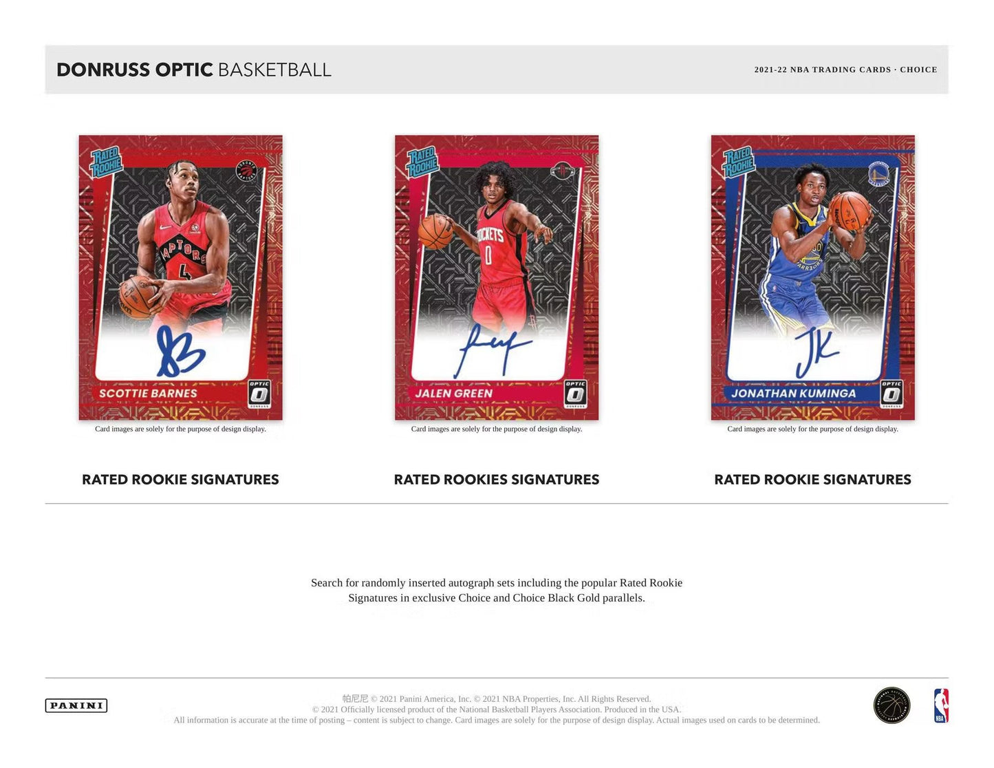 2021-22 Panini Donruss Optic Choice NBA Basketball Hobby Box