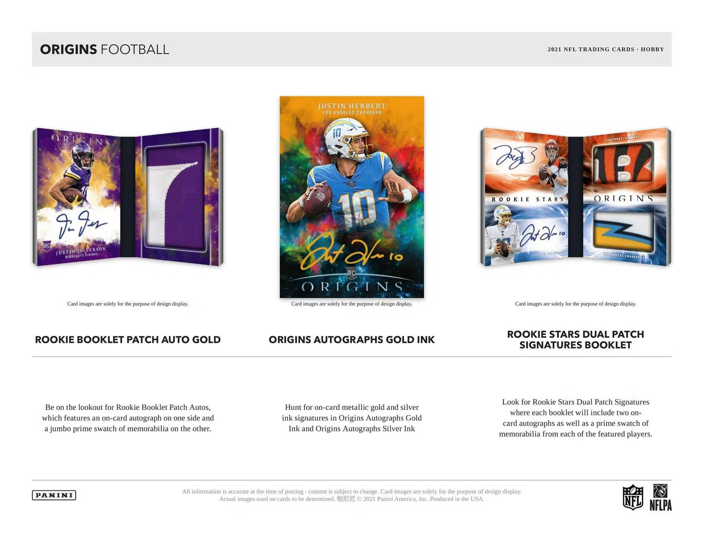 2021 Panini Origins NFL Football Hobby Box