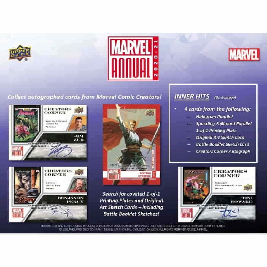 2020-21 Upper Deck Marvel Annual Hobby Box