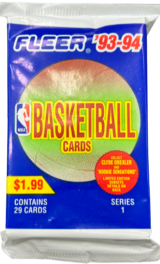 1993-94 Fleer NBA Basketball Series 1 Jumbo Pack