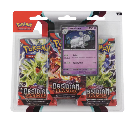 Pokemon TCG: Scarlet & Violet Obsidian Flames Three Booster Blister Pack