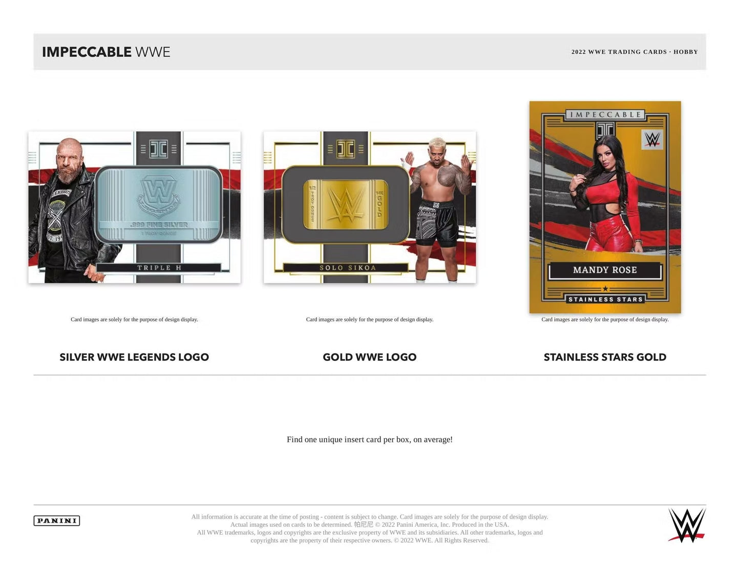 2022 Panini Impeccable WWE Hobby Box