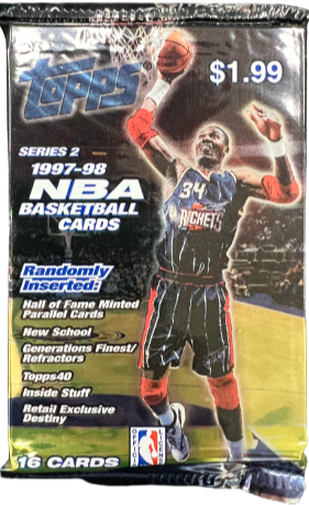 1997-98 Topps NBA Basketball Series 2 Retail Pack