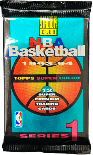 1993-94 Topps Stadium Club NBA Basketball Series 1 Hobby Pack